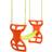 Glider Swing Seat Two Kids Seater Playground Sets & Accessories for Children Fully Assembled Orange & Yellow Swingan