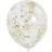 Unique Party (3 Pack) Latex Confetti Balloons, 12 in, Gold, 6ct