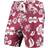 Wes & Willy Mississippi State Bulldogs Floral Volley Logo Swim Trunks - Maroon