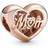 Pandora Thank You Mum Heart Charm - Rose Gold