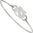 LogoArt New York Rangers Small Wire Bangle Bracelet - Silver