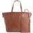 Royce Wide Tote Bag with Wristlet - Tan