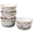 Certified International Holly and Ivy Dessert Bowl 13.97cm 4pcs 0.59L