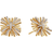 David Yurman Angelika Four Point Stud Earrings - Gold/Diamonds