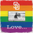 Fan Creations San Diego Padres Love Pride Frame