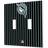 Strategic Printing Miami Marlins 1993-2011 Cooperstown Pinstripe Double Toggle Light Switch Plate