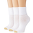 Gold Toe Women's Turncuff Socks 3-pack - White