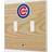 Strategic Printing Chicago Cubs Baseball Bat Design Double Toggle Light Switch Plates