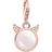 Thomas Sabo Charm Club Collectable Cat Ears Charm Pendent - Rose Gold/Pink/Transparent