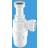 McAlpine A10A Adjustable Bottle Trap White