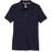 French Toast Girl's Short Sleeve Interlock Polo with Picot Collar - Navy