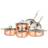 Viking Copper Clad Cookware Set with lid 10 Parts