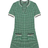 Maje Roxanne Houndstooth Sweater Dress - Green