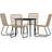 vidaXL 3099180 Patio Dining Set, 1 Table incl. 4 Chairs