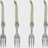 French Home Laguiole Faux Ivory Cake Fork 17.14cm 4pcs