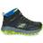 Skechers Boys Fuse Tread Trekor Leather Walking Boots - Black/Lime