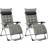 OutSunny Two-Piece Sun Lounger Chair Set: Grey
