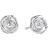 David Yurman Infinity Stud Earrings - White Gold/Diamonds