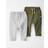 Carter's Organic Cotton Sweatpants 2-pack - Gray/Green (194135998360)