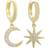 Carrie Taylor Star & Moon Earring - Gold/Transparent