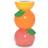 Bando Stacked Citrus Vase 19.7cm