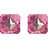 Swarovski Ortyx Stud Earrings - Gold/Pink