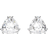 Swarovski Millenia Stud Earrings - Silver/Transparent