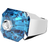 Swarovski Numina Square Cut Ring - Silver/Blue/Transparent