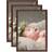 vidaXL Collage 3 pcs for Wall or Table Dark Red 50x70 cm Photo Frame