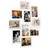 vidaXL Collage Photo Frame for 10x(10x15 cm) Picture White MDF Photo Frame