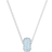 Swarovski Stone Pendant Necklace - Silver/Blue