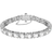 Swarovski Millenia Square Cut Bracelet - Silver/Transparent