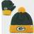 '47 Toddler Green Bay Packers Bam Bam Cuffed Knit Hat with Pom and Mittens Set