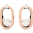 Swarovski Sparkling Dance Oval Stud Earrings - Rose Gold/Transparent