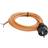 AS Schwabe strømtilslutningskabel [sikkerhedsstik kabel, åben ende] orange 3,00 m 70911 (70911)