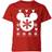 Disney Kid's Snowflake Silhouette Christmas T-shirt - Red