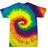 Colortone Womens Rainbow Tie-Dye Short Sleeve Heavyweight T-shirt - Rainbow