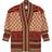 Burberry Montage Wool Cashmere Jacquard Cardigan - Vermillion Red (80473581)
