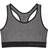Under Armour Mid Keyhole Bra - Charcoal Full Heather/Black/Charcoal