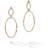 Marco Bicego 18K Onde Double Link Post Earrings Yellow/White