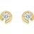 Georg Jensen Mercy Stud Earrings - Gold/Diamonds