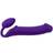 Lovely Planet Strap-on-me Semi-realistic Bendable Strap-on Purple Size L