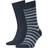 Tommy Hilfiger Men's TH Duo Stripe Sock 2P, (Black 200) 9-11 (Pack of 2)