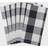Design Imports Buffalo Cloth Napkin Black, White (50.8x50.8cm)