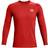 Under Armour Men's HeatGear Fitted Long Sleeve T-shirt - Radiant Red/White