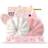 invisibobble Scrunchie Set Girls I x Hair Bobbles Bunny Ears White Pink I Super Cute Plush Scrunchies I Gifts for Girls I Hair Accessories Fluffy