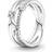 Pandora Sparkling Triple Band Ring - Silver/Transparent