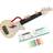 Hape Learn with Lights Electronic Ukulele Teaching Musical Instrument Red