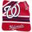 Logo Brands Washington Nationals Plush Raschel Throw Blanket