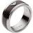 Emporio Armani Eagle Logo Ring - Silver/Black